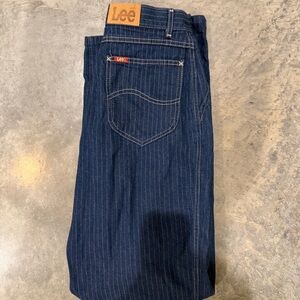 VINTAGE Lee Dark Blue Pinstripe Jeans MOM Jeans